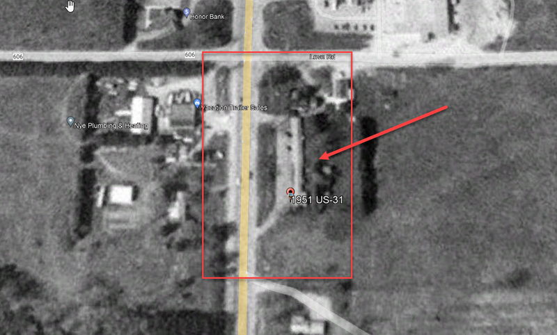 Rosiers Motel (Rosier Motel) - 1998 Aerial (newer photo)